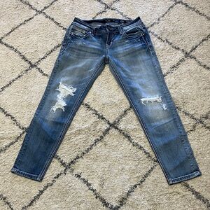 Miss Me Blue Distressed Skinny Jeans